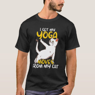 Cat Yoga Quote Zen Meditation Spirituele Namaste T-shirt