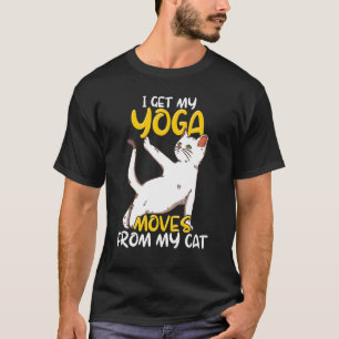 Cat Yoga Quote Zen Meditation Spirituele Namaste T-shirt