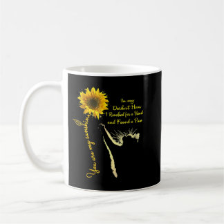 Cat You Are My Sunshine Sunflower In My Darkest Ho Koffiemok