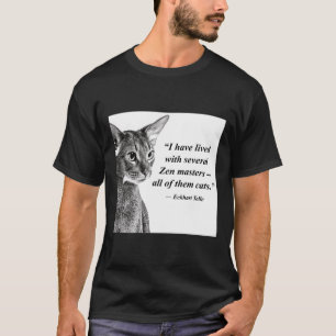 Cat Zen Master Eckhart Tolle T-shirt