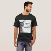 Cat Zen Master Eckhart Tolle T-shirt (Voorkant volledig)