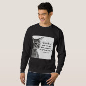 Cat Zen Master Eckhart Tolle Trui (Voorkant volledig)