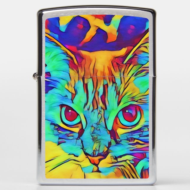 Cat Zippo Pocket Lighter (Voorkant)