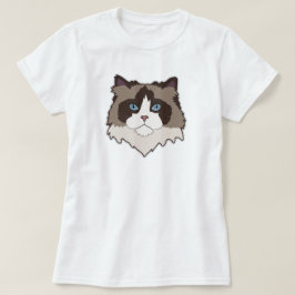 Catachtige lapjeskat t-shirt