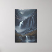 Cataclysme van de berg canvas afdruk (Voorkant)