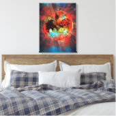 Cataclysmic Bat Logo Canvas Afdruk (Insitu (Slaapkamer))