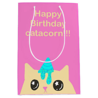 Catacorn Gift bag (birthday) Medium Cadeauzakje