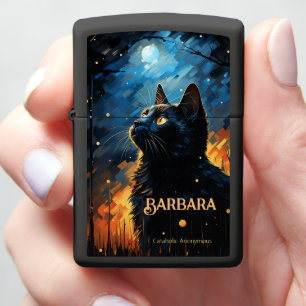 Cataholic Anonieme gepersonaliseerde Zippo aanstek