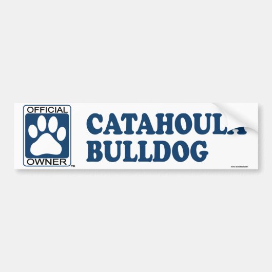 Catahoula Bulldog Blue Bumpersticker (Voorkant)