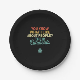 Catahoula Leopard Dog Je weet wat ik leuk vind men Papieren Bordje