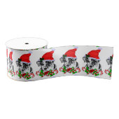 Catahoula Leopard Dog Kerstmis Grosgrain Lint (Spoel)
