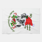 Catahoula Leopard Dog Kerstmis Theedoek (Horizontaal)