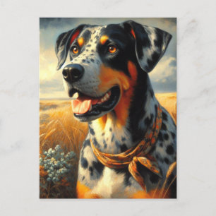 Catahoula Leopard Dog Painting Briefkaart
