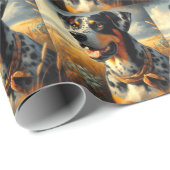 Catahoula Leopard Dog Painting Cadeaupapier (Rol Hoek)