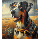 Catahoula Leopard Dog Painting Douchegordijn (Voorkant)