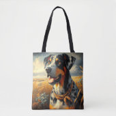 Catahoula Leopard Dog Painting Draagtas (Voorkant)