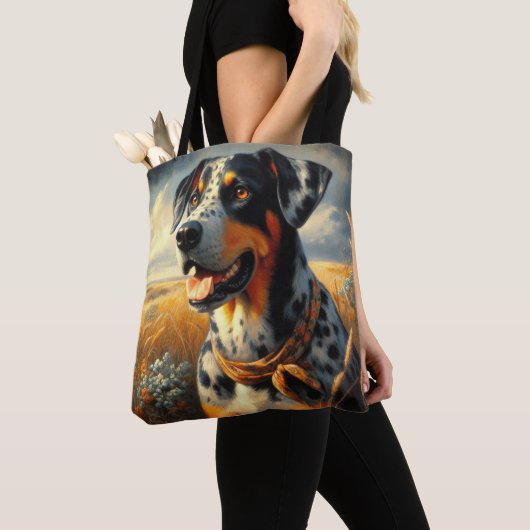 Catahoula Leopard Dog Painting Draagtas (Dichtbij)
