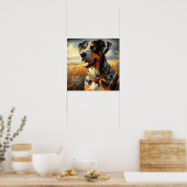 Catahoula Leopard Dog Painting Poster (Keuken)