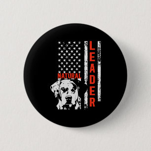 Catahoula Leopard Hond is vlag Natuurlijke leider Ronde Button 5,7 Cm