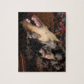 Catahoula Leopard Hond Tanden tonen Legpuzzel (Verticaal)
