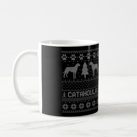 Catahoula Leopard Kerstmis Koffiemok (Links)