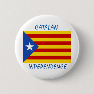 Catalaanse onafhankelijkheid ronde button 5,7 cm