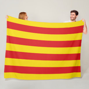 Catalaanse vlag (Catalonië) Fleece Deken
