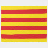Catalaanse vlag (Catalonië) Fleece Deken (Voorkant (Horizontaal))