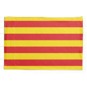 Catalaanse vlag (Catalonië) Kussensloop (Achterkant-Links)