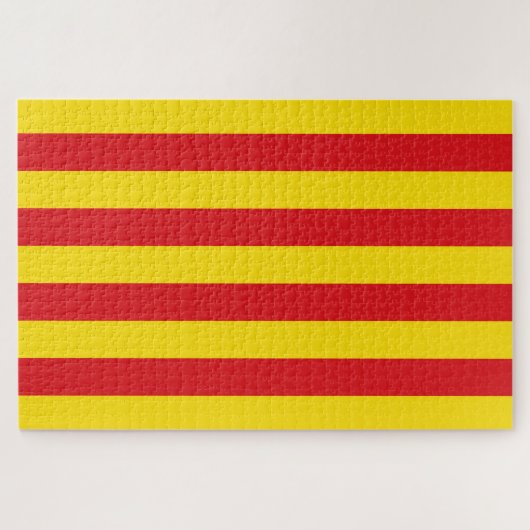 Catalaanse vlag (Catalonië) Legpuzzel (Horizontaal)