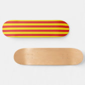 Catalaanse vlag (Catalonië) Skateboard (Horizontaal)