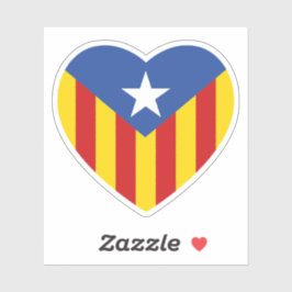 Catalaanse vlag Heart Sticker