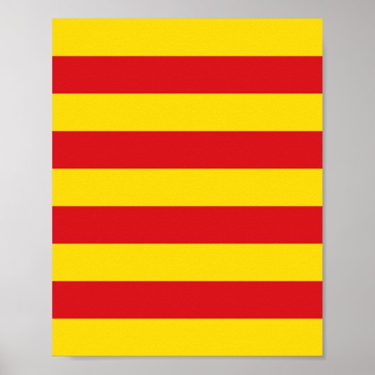 Catalaanse vlag poster (Voorkant)