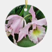 Catalaya orchidebloemen keramisch ornament (Voorkant)