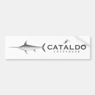Cataldo Cuttyhunk Golf Cart Sticker Black White