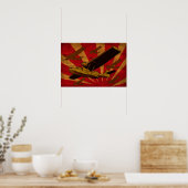 Catalina Bateau Volant Sea Plane Retro Poster (Cuisine)