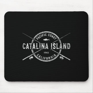 Catalina-eiland Ca Vintage Gekruiste Vissenstokken Muismat