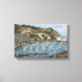 Catalina Island, CA Aquarelle Peinture sur toile (Recto)
