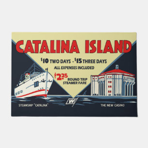 Catalina Island  Casino Travel Poster Deurmat