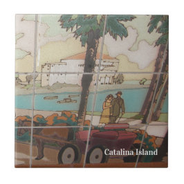 CATALINA ISLAND CERAMIC TILE CASINO STROLL TEGELTJE