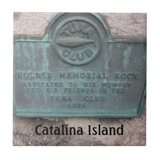 CATALINA ISLAND CERAMIC TILE CATALINA TUNA CLUB TEGELTJE