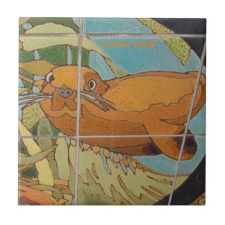 CATALINA ISLAND CERAMIC TILE FACE IN HET WATER TEGELTJE
