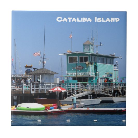CATALINA ISLAND CERAMIC TILE TEGELTJE (Voorkant)