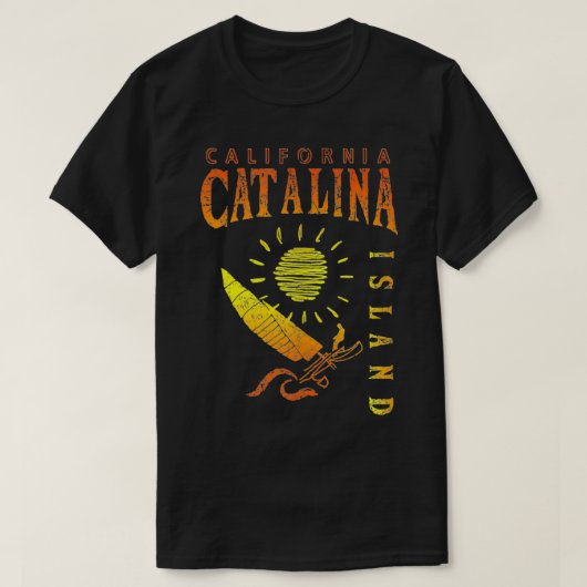 Catalina Island Sailing CA T-shirt (Design voorkant)
