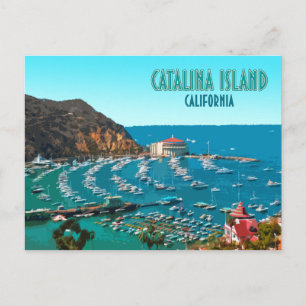 Catalina Island Santa Catalina California Vintage Briefkaart
