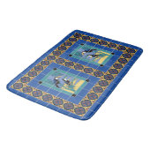Catalina Island Tile Toucans Design Badmat (Gekanteld)