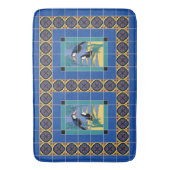 Catalina Island Tile Toucans Design Badmat (Voorkant Verticaal)