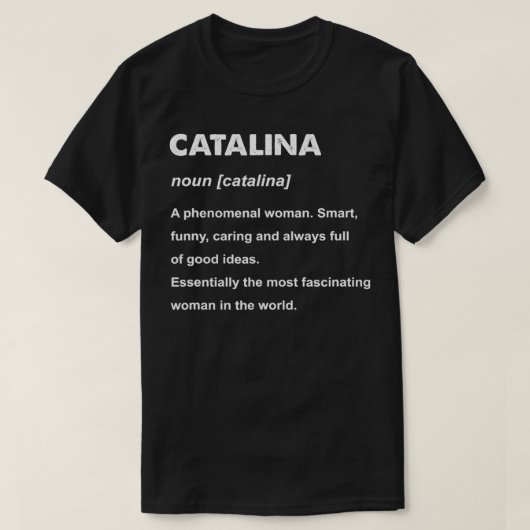 Catalina Name T-shirt (Design voorkant)