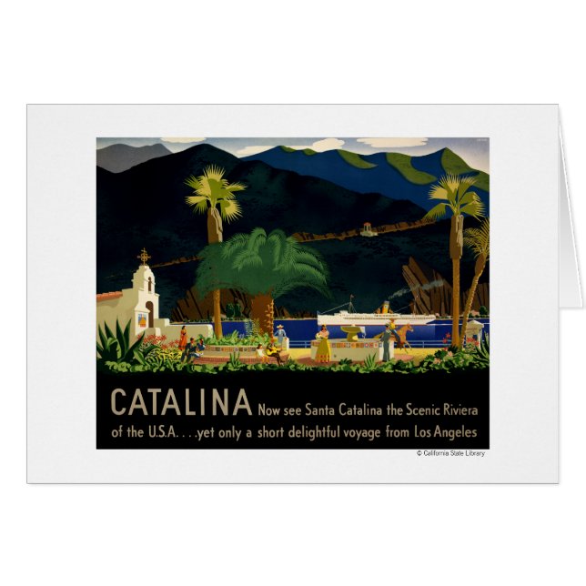Catalina par Otis Shepard, C. 1935. (Devant horizontal)