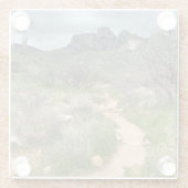 Catalina State Park Tucson Trails Glazen Onderzetter (Achterkant)